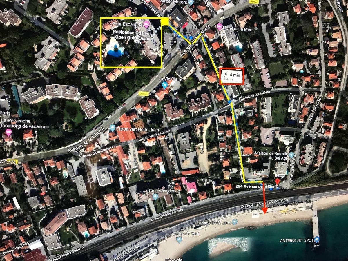 Appartement T2 De Standing Au Pied Des Plages 戈尔夫瑞昂 外观 照片
